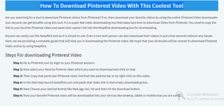 pinterest video downloader link