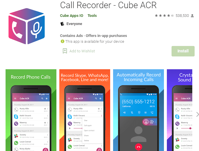 Cube Call Recorder ACR App