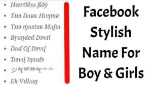 Facebook stylish names 2023: 200+ best stylish and unique names for boys  and girls for FB